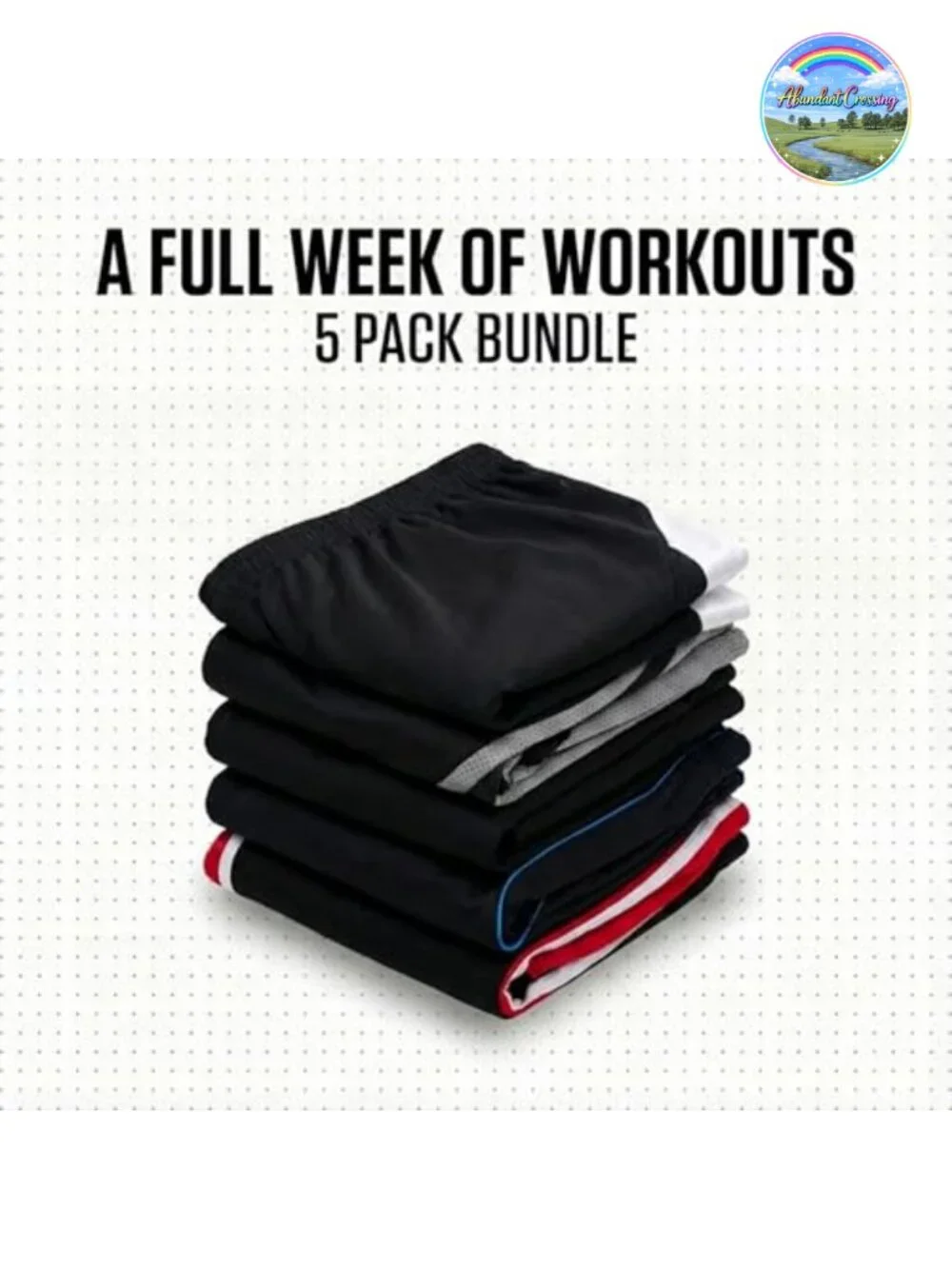 5 Pack Men's Athletic Basketball Shorts with Pockets